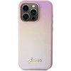 Dėklas GUESS GUHCP15LPSAIRSP IPHONE 15 PRO 6.1 "Rožinis/Rožinis HARDCASE SAFFIANO IRIDESCENT SCRIPT