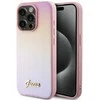 Dėklas GUESS GUHCP15XPSIS IPHONE 15 PRO MAX 6.7 "Rožinis/Rožinis HARDCASE SAFFIANO IRIDESCENT SCRIPT