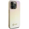 Dėklas GUESS GUHCP15LPSAIRD IPHONE 15 PRO 6.1 "GOLD / GOLD HARDCASE SAFFIANO IRIDESCENT SCRIPT