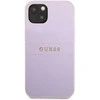 Dėklas Guess GUHCP13SPSASBPU Apple iPhone 13 mini 5,4″ violetinės spalvos Saffiano Hot Stamp & Metal Logo