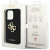 Dėklas GUESS GUHCP15LPP4LGK IPHONE 15 PRO 6.1 "Juodas/Juodas HARDCASE LEATHER PERFORATED 4G GLITTER LOGO