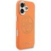 Guess PU Perskirtasated 4G dėklas skirtas Apple iPhone 17 oranžinės spalvos