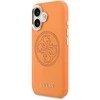 Guess PU Perskirtasated 4G dėklas skirtas Apple iPhone 17 oranžinės spalvos