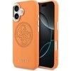 Guess PU Perskirtasated 4G dėklas skirtas Apple iPhone 17 oranžinės spalvos