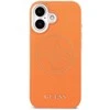 Guess PU Perskirtasated 4G dėklas skirtas Apple iPhone 17 oranžinės spalvos