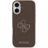 Guess PU Resin Logo dėklas skirtas Apple iPhone 17 Brown
