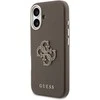 Guess PU Resin Logo dėklas skirtas Apple iPhone 17 Brown