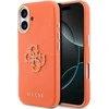 Guess PU Resin Logo dėklas skirtas Apple iPhone 17 Oranžinis