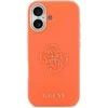 Guess PU Resin Logo dėklas skirtas Apple iPhone 17 Oranžinis
