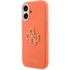 Guess PU Resin Logo dėklas skirtas Apple iPhone 17 Oranžinis