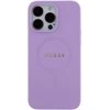 Dėklas GUESS GUHMP15XPSAHMCU IPHONE 15 PRO MAX 6.7 "PURPLE/PURPLE HARDCASE SAFFIANO MAGSAFE