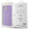 Guess GUHMP15SPSAHMCU Apple iPhone 15 / 14 /13 6.1″ violetinės spalvos kietas dėklas Saffiano MagSafe