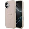 Guess PU Saffiano MagSafe dėklas skirtas Apple iPhone 17 rožinės spalvos