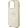 Dėklas GUESS GUHMP15XPSAHMCB IPHONE 15 PRO MAX 6.7 "ZLOTY/GOLD HARDCASE SAFFIANO MAGSAFE