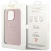 Apple iPhone 15 Pro Guess dėklas Saffiano MagSafe (GUHMP15LPSAHMCP) rožinės spalvos