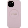 Dėklas Guess Saffiano MagSafe - Apple iPhone 15 Case pink