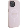 Dėklas Guess Saffiano MagSafe - Apple iPhone 15 Case pink