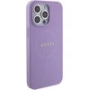 Dėklas GUESS GUHMP15XPSAHMCU IPHONE 15 PRO MAX 6.7 "PURPLE/PURPLE HARDCASE SAFFIANO MAGSAFE