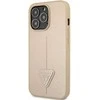 Dėklas GUESS GUHCP13LPSATLE IPHONE 13 PRO / 13 6.1 "BEIGE / BEIGE HARDCASE SAFFIANOTRIANGLE LOGO