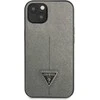 Dėklas GUESS GUHCP13SPSATLG IPHONE 13 MINI 5.4 "Sidabrinis/Sidabrinis HARDCASE SAFFIANOTRIANGLE LOGO