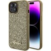 Dėklas GUESS GUHCP15SPMSDGSD IPHONE 15/14/13 6.1 "ZOTY / GOLD HARDCASE DISCO METAL SCRIPT