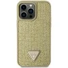 Guess telefono dėklas iPhone 14 Pro Max 6,7 GUHCP14XHDGTPD auksinis dėklas Rhinestone Triangle