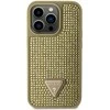 Apple iPhone 14 Pro Guess dėklas Rhinestone Triangle (GUHCP14LHDGTPD) aukso spalvos