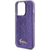 Guess GUHCP14XPSFDGSU Apple iPhone 14 Pro Max 6.7″ violetinės spalvos kietas dėklas Sequin Script Metal