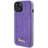 Dėklas GUESS GUHCP15SPSFDGS IPHONE 2013-15-14 6.1 "PURPURINĖ / PURPURINĖ KIETOJI DĖLĖS SEQUIN SCRIPT METAL