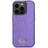 Guess GUHCP14XPSFDGSU Apple iPhone 14 Pro Max 6.7″ violetinės spalvos kietas dėklas Sequin Script Metal