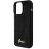 Dėklas GUESS GUHCP15LPSFDGSK IPHONE 15 PRO 6.1 "Juodas/Juodas HARDCASE SEQUIN SCRIPT METAL
