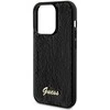 Apple iPhone 14 Pro Guess dėklas Sequin Script Metal (GUHCP14LPSFDGSK) juodos spalvos