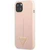 Apple iPhone 13 Guess dėklas Silicone Triangle (GUHCP13MSLTGP) rožinės spalvos