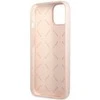 Apple iPhone 13 Guess dėklas Silicone Triangle (GUHCP13MSLTGP) rožinės spalvos