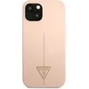 Apple iPhone 13 Guess dėklas Silicone Triangle (GUHCP13MSLTGP) rožinės spalvos