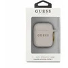 Guess GUACCSILGLLP AirPods dėklas rožinės spalvos silikoninis Glitter