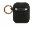 Guess GUACCSILGLBK AirPods dėklas juodos spalvos silikoninis Glitter