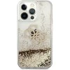 Guess GUHCP13XLG4GGO Apple iPhone 13 Pro Max 6,7″ auksinis kietas dėklas 4G Big Liquid Glitter