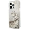 Apple iPhone 13 Pro Max Guess Hardcase 4G Big Liquid Glitter (GUHCP13XLG4GGO) telefono dėklas aukso spalvos