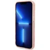 Guess GUHMP14SHTCMP Apple iPhone 14 / 15 / 136,1″ rožinės spalvos kietas dėklas Gold Outline Translucent MagSafe
