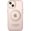 Dėklas GUESS GUHMP14MHTCMP IPHONE 14 PLUS / 15 PLUS 6.7 "Rožinis / Rožinis HARD CASE GOLD OUTLINE TRANSLUENT MAGSAFE