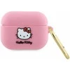 Apple AirPods Pro 1 Hello Kitty Silicone 3D Kitty Head (HKAP3DKHSP) dėklas ausinėms rožinės spalvos