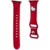 Hello Kitty apyrankė HKAWMSCHBLR Apple Watch 38/40/41mm Raudona apyrankė Silicone Kitty Head