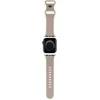 Hello Kitty apyrankė HKAWMSCHBLE Apple Watch 38/40/41mm rusvai gelsvas apyrankė Silicone Kitty Head
