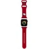 Hello Kitty apyrankė HKAWMSCHBLR Apple Watch 38/40/41mm Raudona apyrankė Silicone Kitty Head