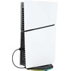 iPega P5S025S vertikalus stovas su RGB, skirtas PS5 Slim/PS5 Pro Juodas