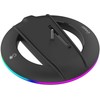 iPega P5S025S vertikalus stovas su RGB, skirtas PS5 Slim/PS5 Pro Juodas