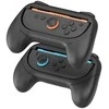 iPega SW2055D Grip for JoyCon Controllers Nintendo Switch 2 juodos spalvos