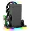 iPega XBX024S daugiafunkcis įkrovimo RGB stovas su aušinimu, skirtas XBOX (pažeista pakuotė)