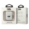 Dėklas Karl Lagerfeld KLA2RUNCHH AIRPODS 1/2 COVER Baltas/Baltas SILICONE CHUPETTE HEAD 3D